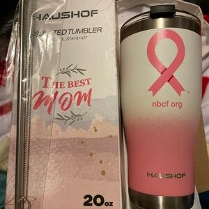 HAUSHOF Pink Tumbler with Straw